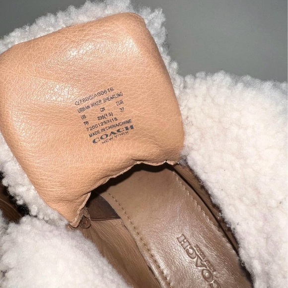 Coach Urban Hiker Shearling Boots -7B - Picture 7 of 7